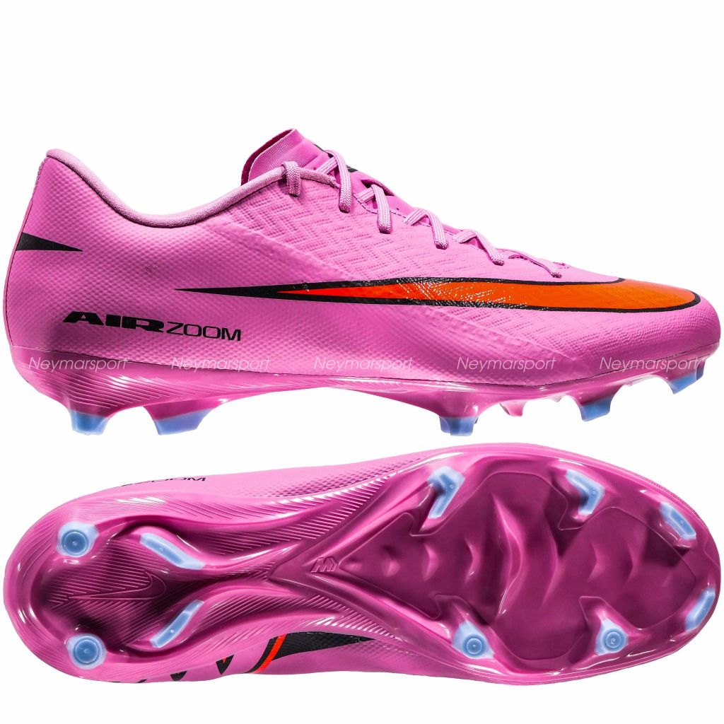 Giày đá bóng cỏ tự nhiên Nike Air Zoom Mercurial Vapor 16 Academy MG Scary Good - Magic Flamingo/Black/Total Crimson FQ1458-600